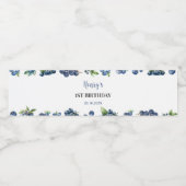 Blueberry Berry Sweet Birthday Étiquette bouteille (Étiquettes simples)