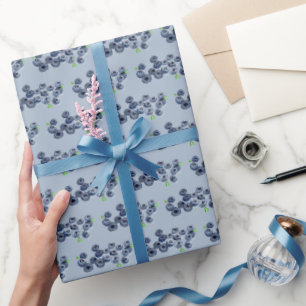 Blueberry Berry Zoet Verjaardagsfeest Fruit Zomer Cadeaupapier