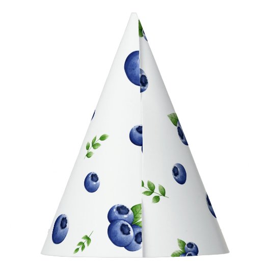 Blueberry Birthday Feesthoedjes (Achterkant)