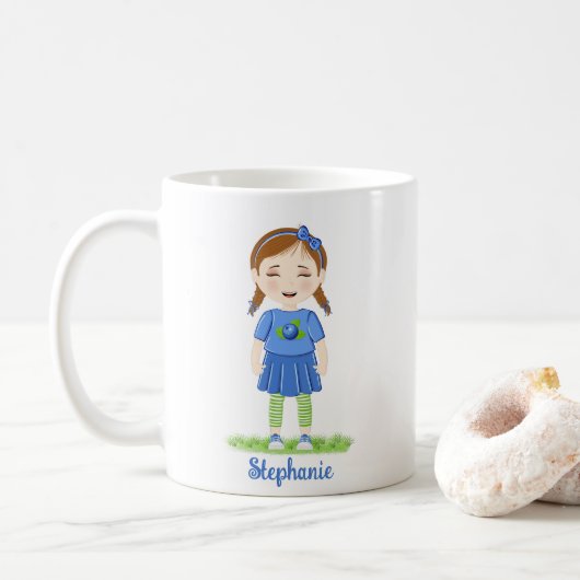 Blueberry Birthday Koffiemok (Met donut)