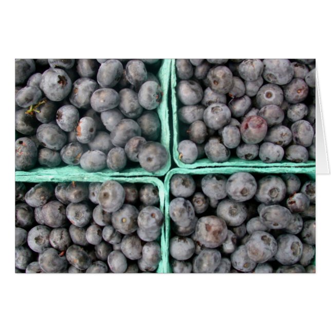 Blueberry Blank-Kaart (Voorkant Horizontaal)