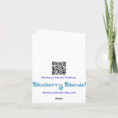 Blueberry Blonde Goddess Carte blanche (Dos)