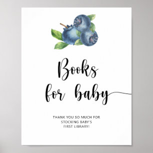 Blueberry - boeken voor baby poster