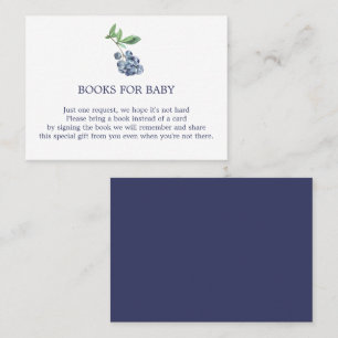 Blueberry Books for Baby Enclosure Kaart Visitekaartje