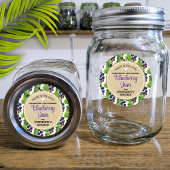 Blueberry Canning Jar Label