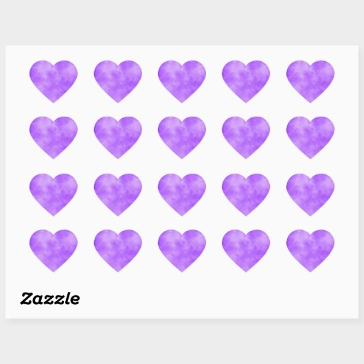Blueberry Clouds Heart Sticker (Vel)