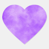 Blueberry Clouds Heart Sticker (Voorkant)