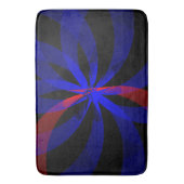 Blueberry Color Center Geometric Accent Bath Mat (Voorkant Verticaal)