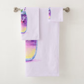 Blueberry Cool Boire Fruits Ensemble de serviettes (En situation)