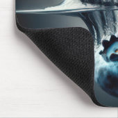 Blueberry duikt in het water muismat (Hoek)