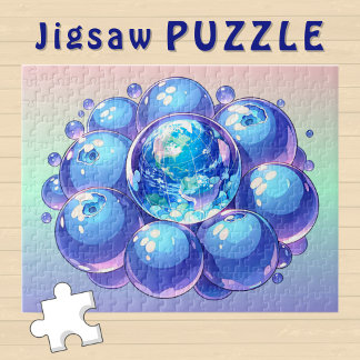 Blueberry Earth Planet stripboekstijl - Legpuzzel