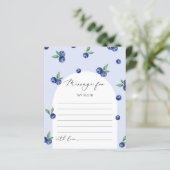 Blueberry eerste keer capsule berichtkaart (Staand voorkant)