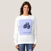 Blueberry en anglais, coréen, Sweatshirt hindi (Devant entier)