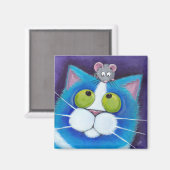 Blueberry en Wee Mousey Magnet Magneet (Voorkant / Achterkant)