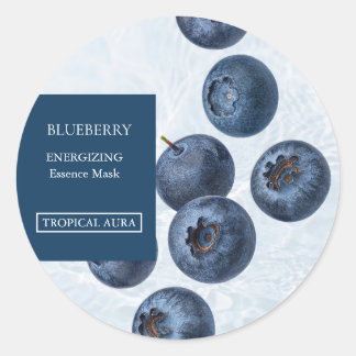 Blueberry Facial Mask Label