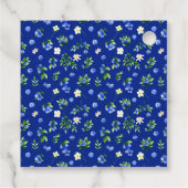 Blueberry Floral verjaardagsfeestje bedankt Bedankjes Labels (Achterkant)