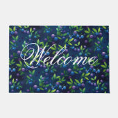 Blueberry Forest Pattern Deurmat (Voorkant)