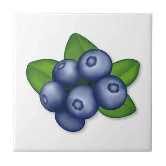 Blueberry fruit decoratief tegeltje (Voorkant)