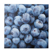 Blueberry Fruit Pattern Tegeltje (Voorkant)