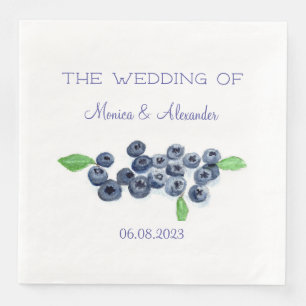 Blueberry Fruits Wedding Party Servet