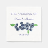 Blueberry Fruits Wedding Party Servet (Voorkant)