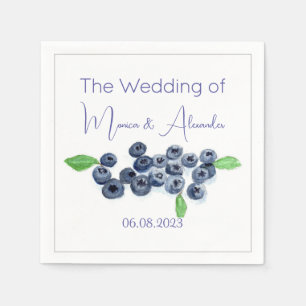 Blueberry Fruits Wedding Party Servet