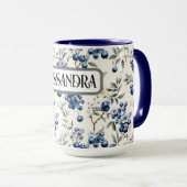  Blueberry gepersonaliseerde mok (Voorkant rechts)