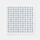 Blueberry Gingham Pattern Baby shower Servet (Voorkant)