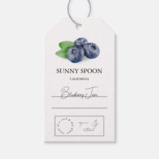 Blueberry Hang-Label Cadeaulabel (Voorkant)