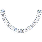 Blueberry Happy Birthday bunting banner (Alle)
