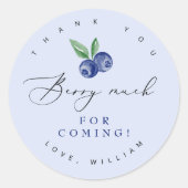 Blueberry Hartelijk dank voor het komen Ronde Sticker (Voorkant)