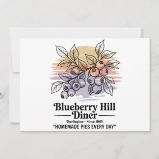Blueberry Hill Diner Kaart