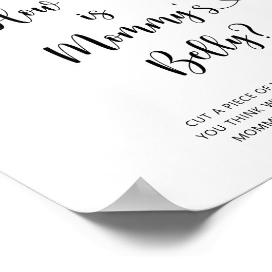 Blueberry - hoe groot is mama's buikspel poster (Hoek)