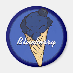 Blueberry Ice Cream Magnet Magneet
