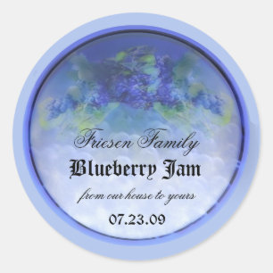 Blueberry inbliklabel 3 ronde sticker