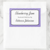 Blueberry Jam Aangepaste tekst Jar Label (Tas)