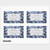 Blueberry jam behouden blauw label sticker (Vel)