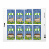 Blueberry Jam Canning Label (Full Sheet)