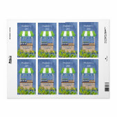 Blueberry Jam Canning Label (Full Sheet)