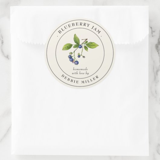 Blueberry jam conservenpot Label (Tas)