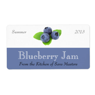 Blueberry Jam Inblikken Labels