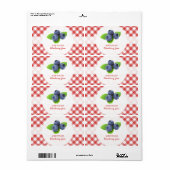 Blueberry Jam label (Full Sheet)