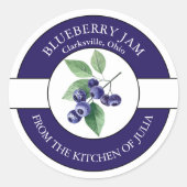 Blueberry Jam Label (Voorkant)
