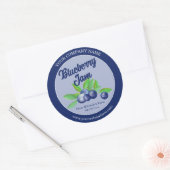 Blueberry Jam Label Aangepaste Sticker (Envelop)