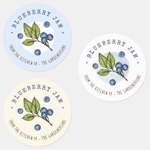 Blueberry Jam Labels