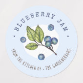 Blueberry Jam Labels (Design 1)