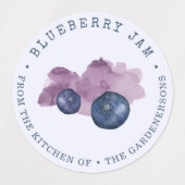 Blueberry Jam Labels (Design 2)
