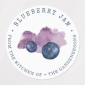Blueberry Jam Labels (Design 1)