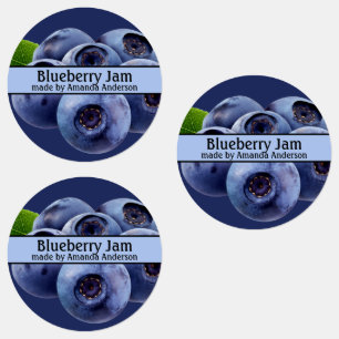 Blueberry Jam Moderne Cirkel Labels