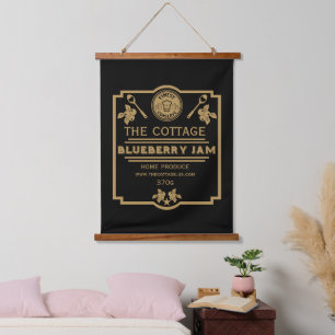 Blueberry Jam Seller Hangend Wandkleed